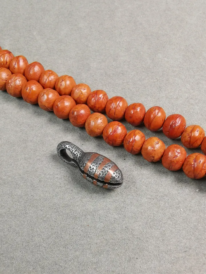 Gandhanra Handmade Buddhist Mala Counter Clip,Bum Counter Clip for Prayer Beads, Shape,Mala Accessories