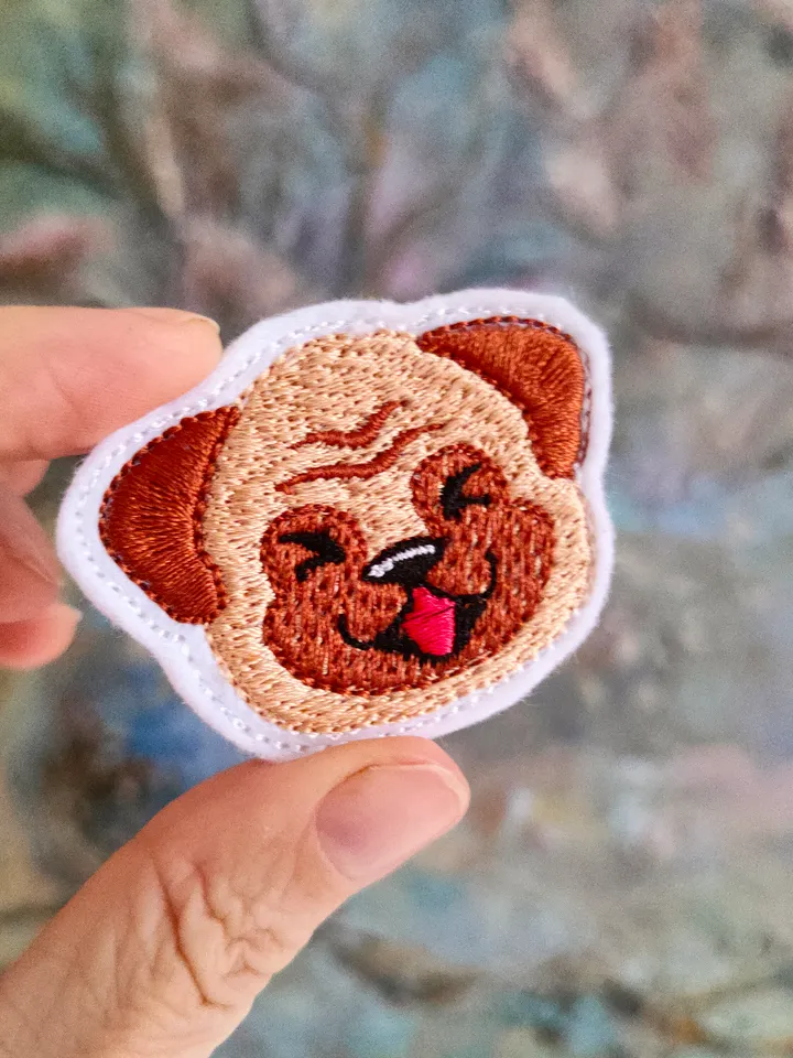 Machine embroidery design CUTE PUG