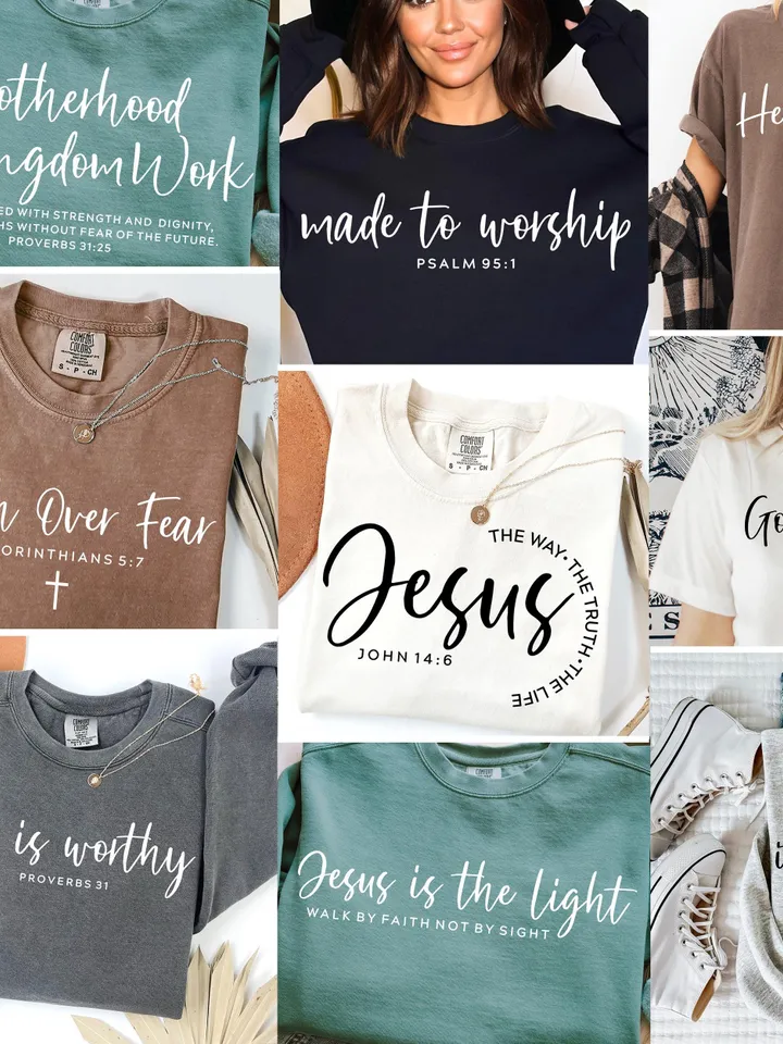 Minimal Christian Quote PNG SVG Bundle, Christian Sublimation, Aesthetic Bible Verse png, Christian Shirt Svg, Religious Svg, Jesus svg, png