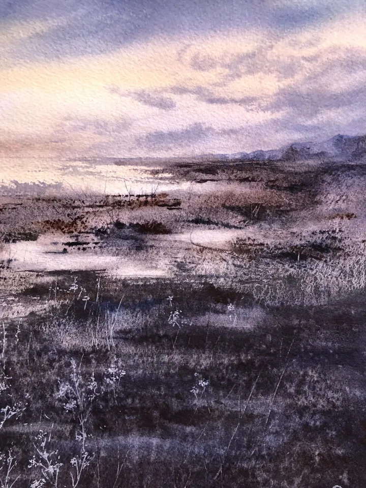 Seascape Original Painting Sunset Landscape Beach Painting Coastal Painting