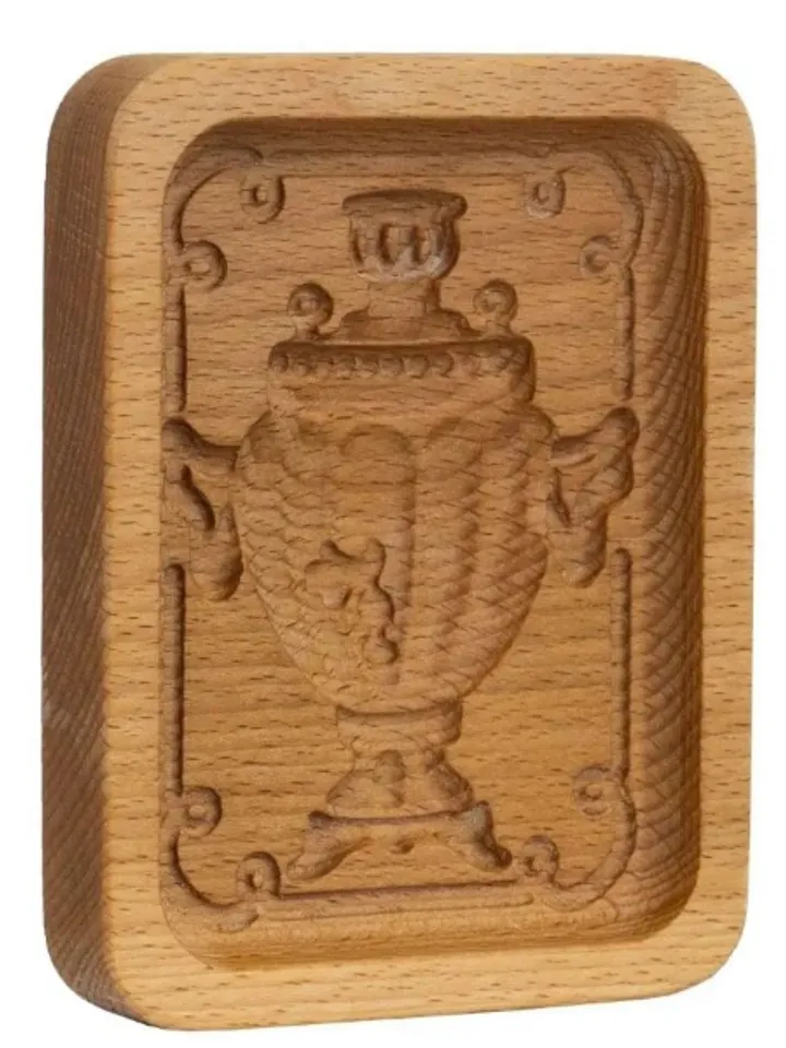 Samovar Embossed cookie mold, cookie cutter, wooden mold, Wooden stamp stamp for gingerbread cookies springerle stamp