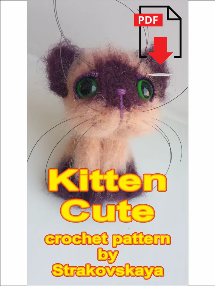 TUTORIAL: CUTE KITTEN crochet pattern*