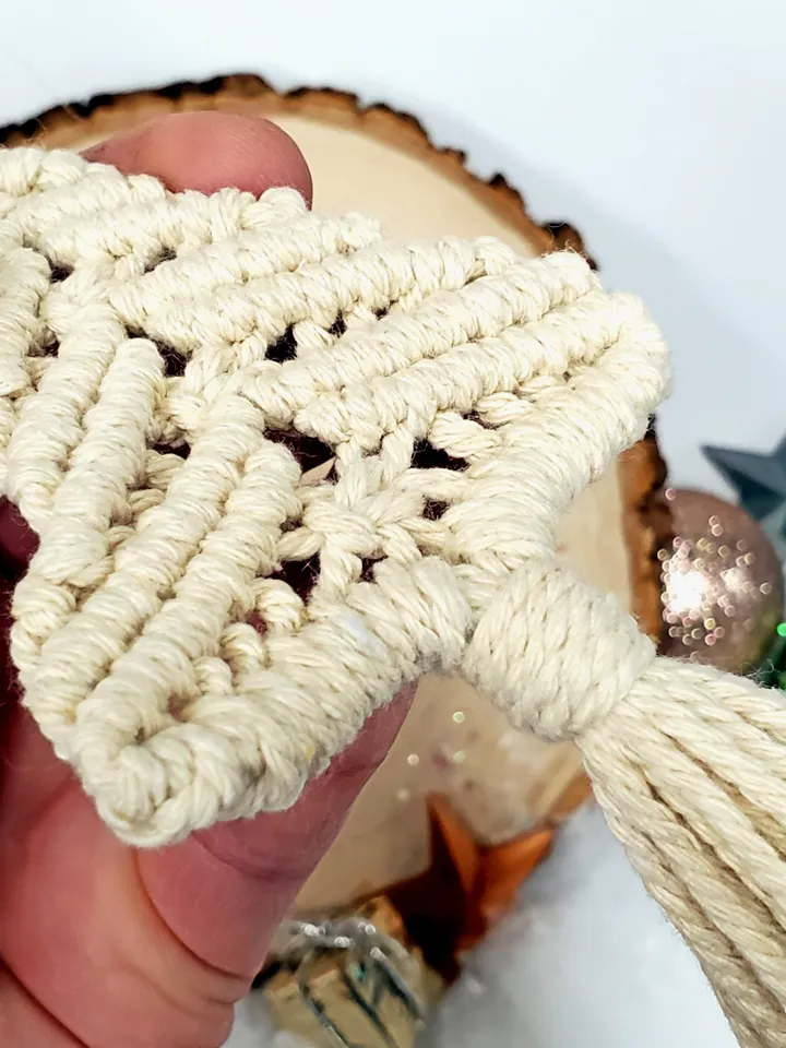 Macrame Tree Ornament Macrame Christmas Tree Macrame Christmas Ornaments Unbreakable Ornaments Holiday Car Charm Boho Tree Ornaments