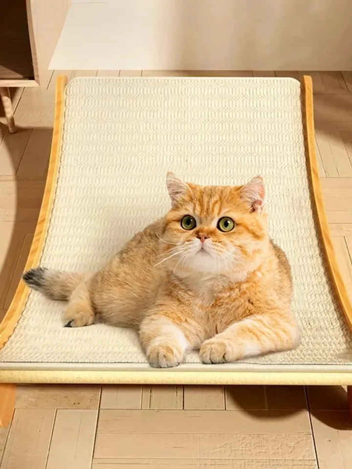 Wooden scratching posts for cats