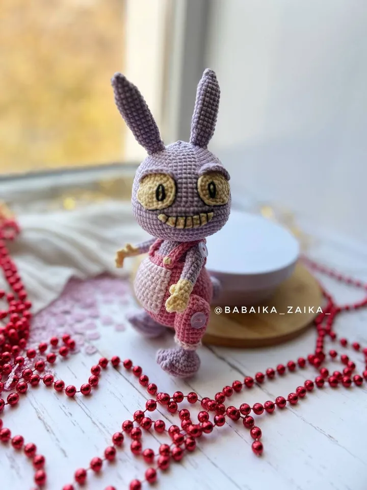 PDF Crochet Jax Pattern, Amazing Digital Circus Amigurumi Bunny Pattern, Crochet rabbit, Halloween Doll Pattern Amigurumi Doll Crochet Bunny