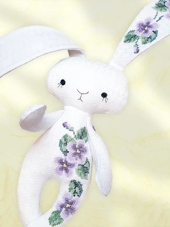 Bunny Soft Toy Machine Embroidery Designs in the hoop project digital embroidery pattern Machine embroidery pattern for babies cross-stitch