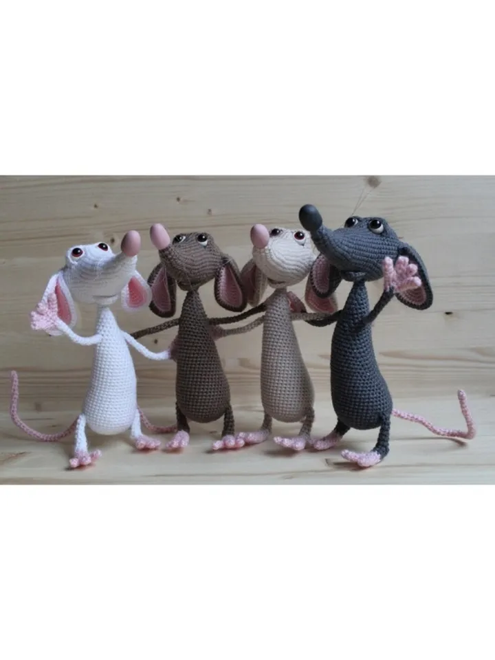 Crochet pattern rat (mouse) - digital pattern PDF