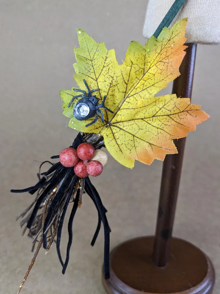 Halloween witch broom for 1/6 scale fashion dolls