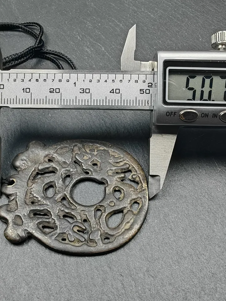 Vintage Dragon Prayer Wheel,Dharma Chakra Pendant,Gandhanra Tibetan Buddhist Amulet,Protective Charm,Made of Thokcha,43mm