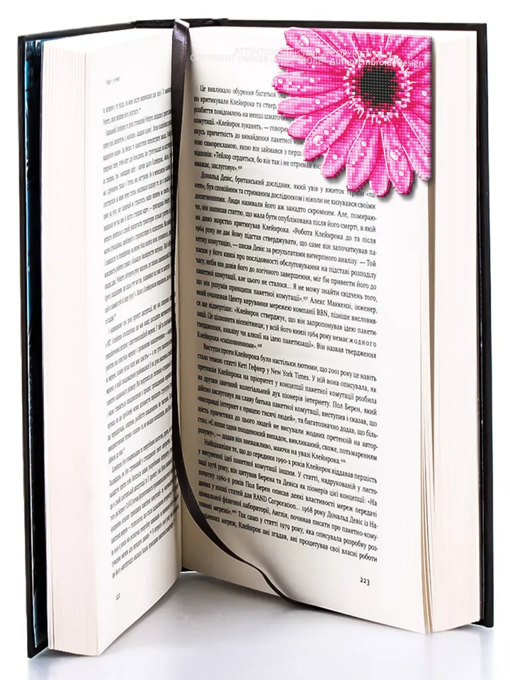 Gerbera Corner bookmark cross stitch pattern PDF download Pink flower cross stitch chart, Flower bookmark for women Floral pattern PDF #B257