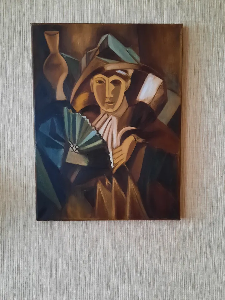Picasso woman portrait Pablo Picasso Art Cubism style Old style Original painting