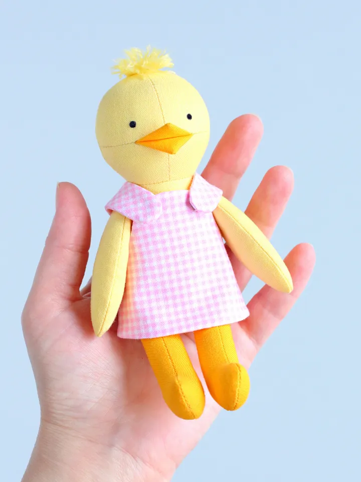 PDF Mini Chick Stuffed Animal Sewing Pattern