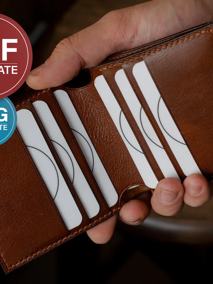 Leather Bifold Wallet PDF Pattern: Vertical Design (PDF, SVG) + Video