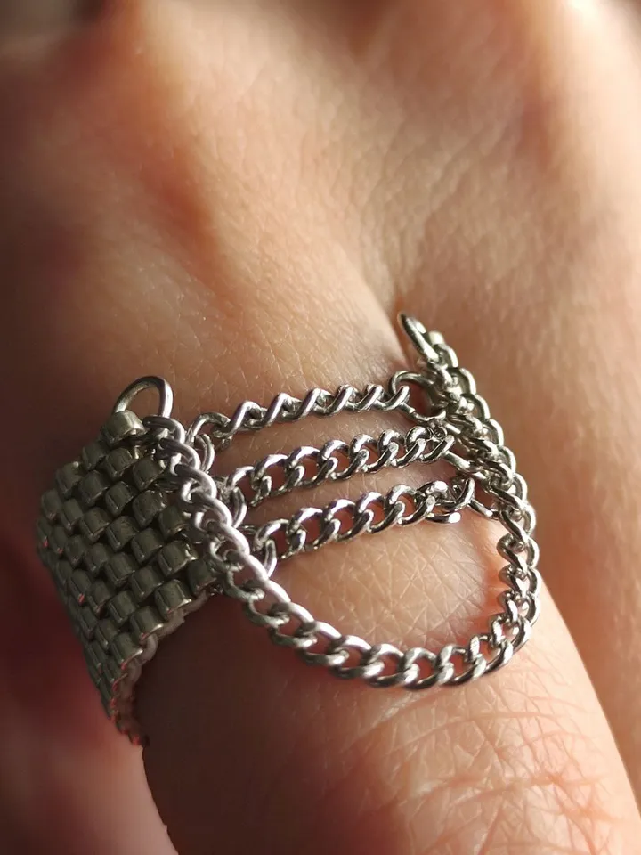 PDF tutorial - Beaded Chain ring