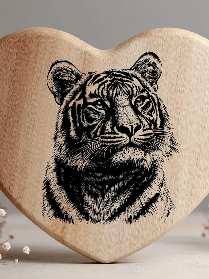 Vector 16 Tiger Design  Bundle  cute Tigress PNG for Sublimation Tiger SVG file for cricut, Wild Tiger Laser Cut file for engraving, Prints