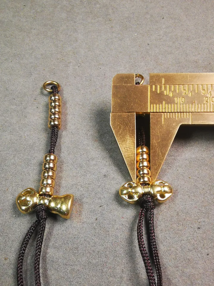 Gandhanra Handmade Tibetan Buddhist Mala Counters,Prayer Bead Counters,with Dorje and Vajra Pendant,Made of Brass