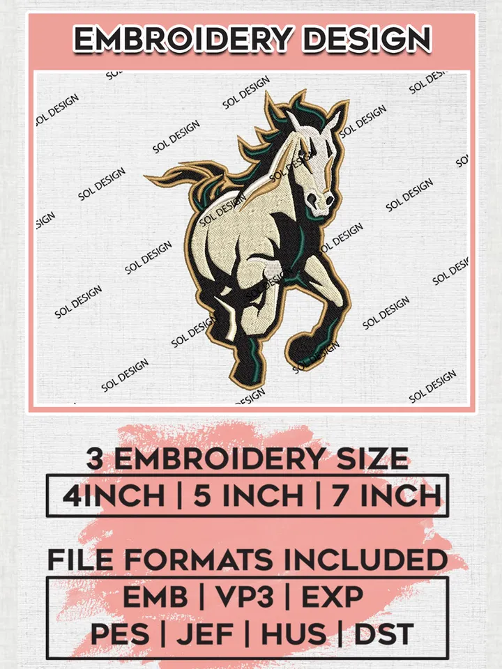 Cal Poly Mustangs Embroidery Designs, NCAA Logo Machine Embroidery Files, NCAA Cal Poly Mustangs Logo, NCAA Embroidery Designs, Machine Embroidery Designs, Digital Download