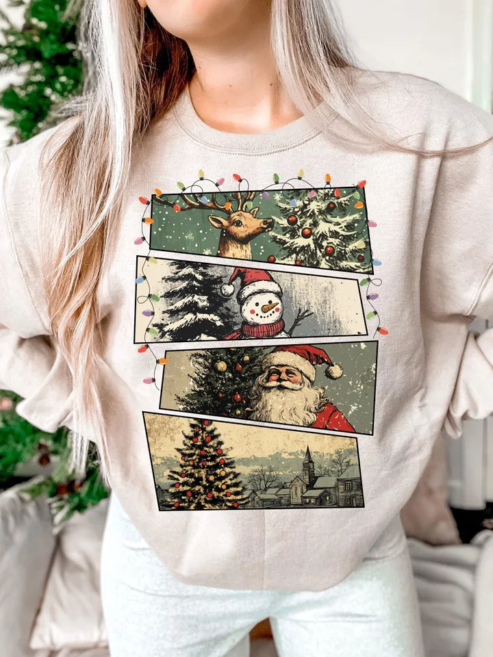 Retro Christmas PNG, Christmas Shirt PNG, Vintage Christmas PNG, Santa Claus png, Christmas Sublimation, Merry Christmas png, T-shirt design