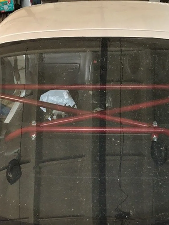 RTP X-Bar Brace for Mazda RX-7 92 Red