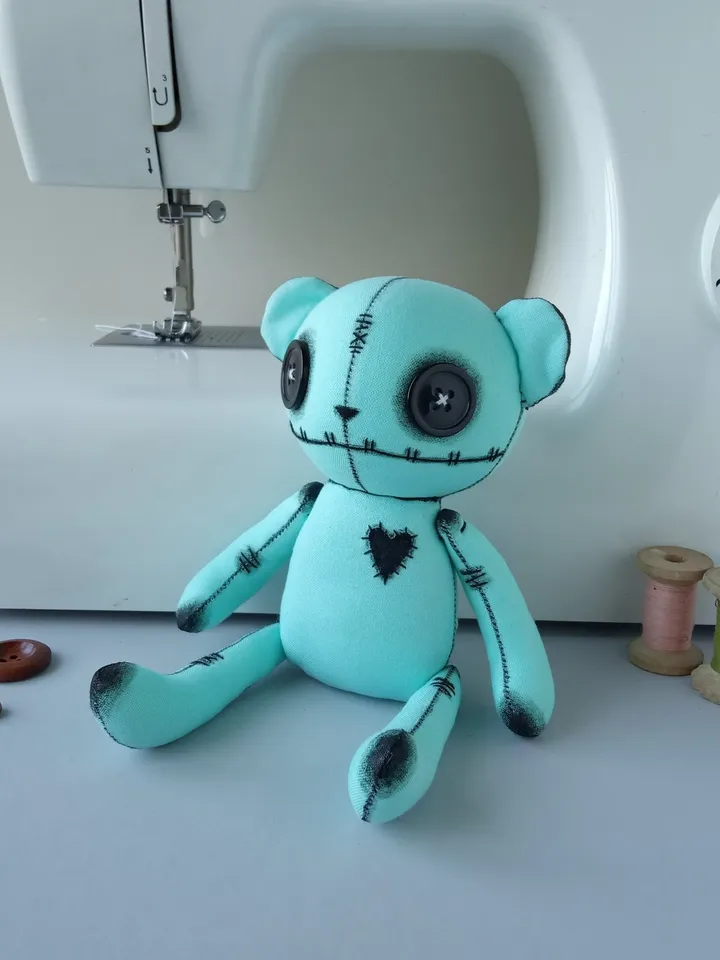 Handmade Bear Doll – Mint