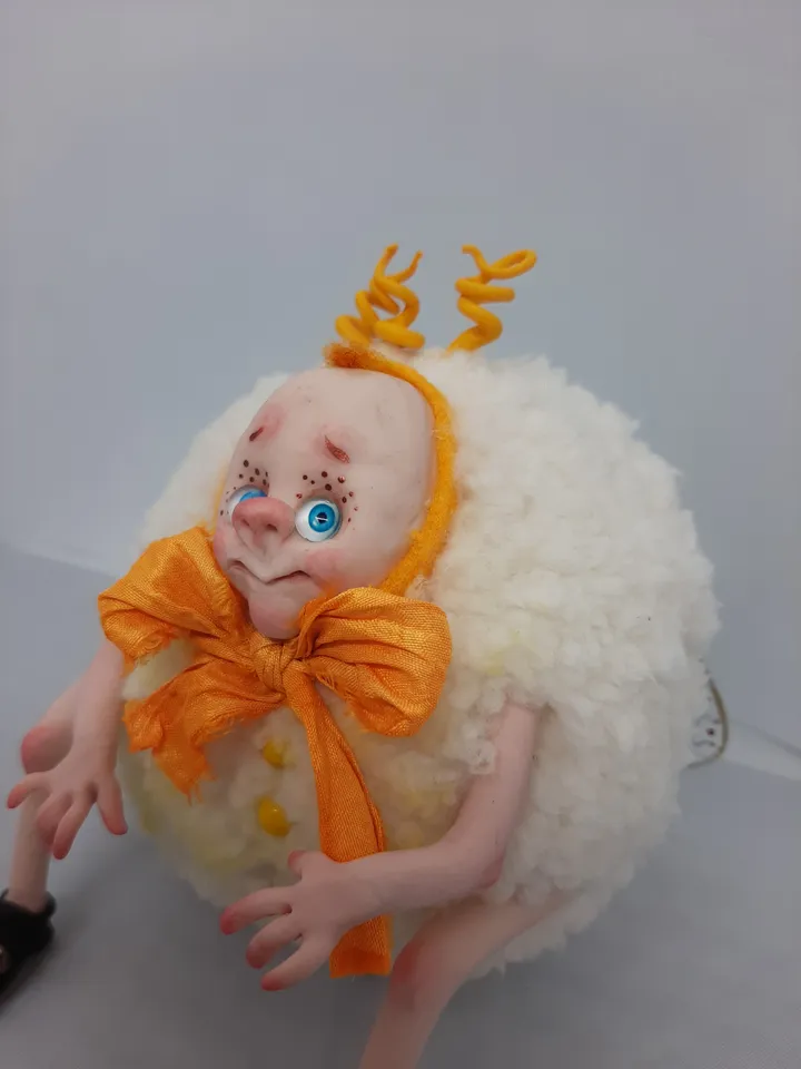 Miniature Firefly Elf handmade collectible myth goth art doll