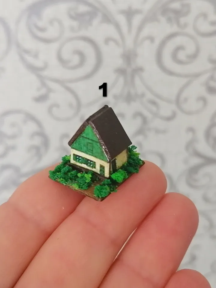 Doll house houses. Doll toy.