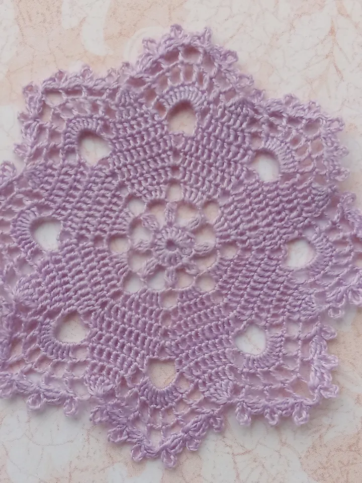 Miniature Lilac Doily