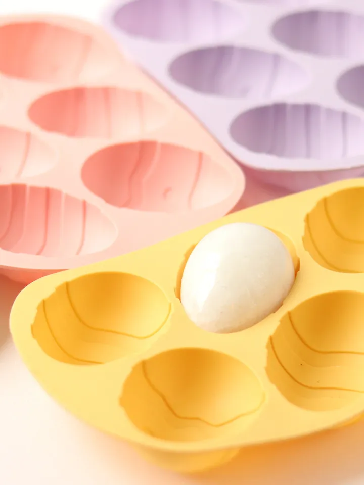 Silicone mold for baking, cooking, candy and chocolate making, Easter Egg shape soap making DIY resin