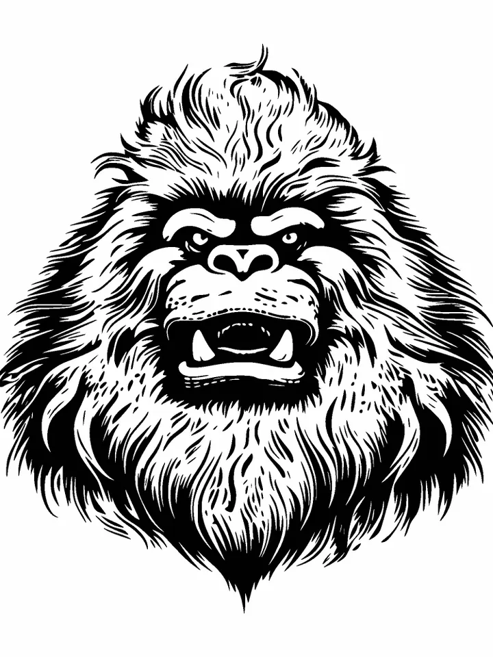 Bigfoot SVG, Bigfoot Mountain Flag svg, Yeti svg, Sasquatch svg, Walking Yeti svg, Bigfoot USA Flag svg, Wild Monster