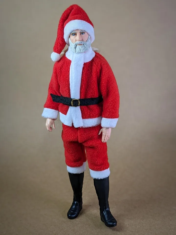 Cosplay Christmas Santa Claus costume for 12 inch fashion male dolls