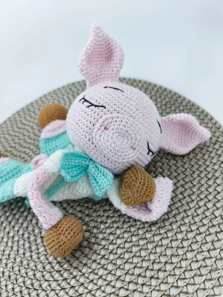 Pig Baby Lovey Crochet Pattern