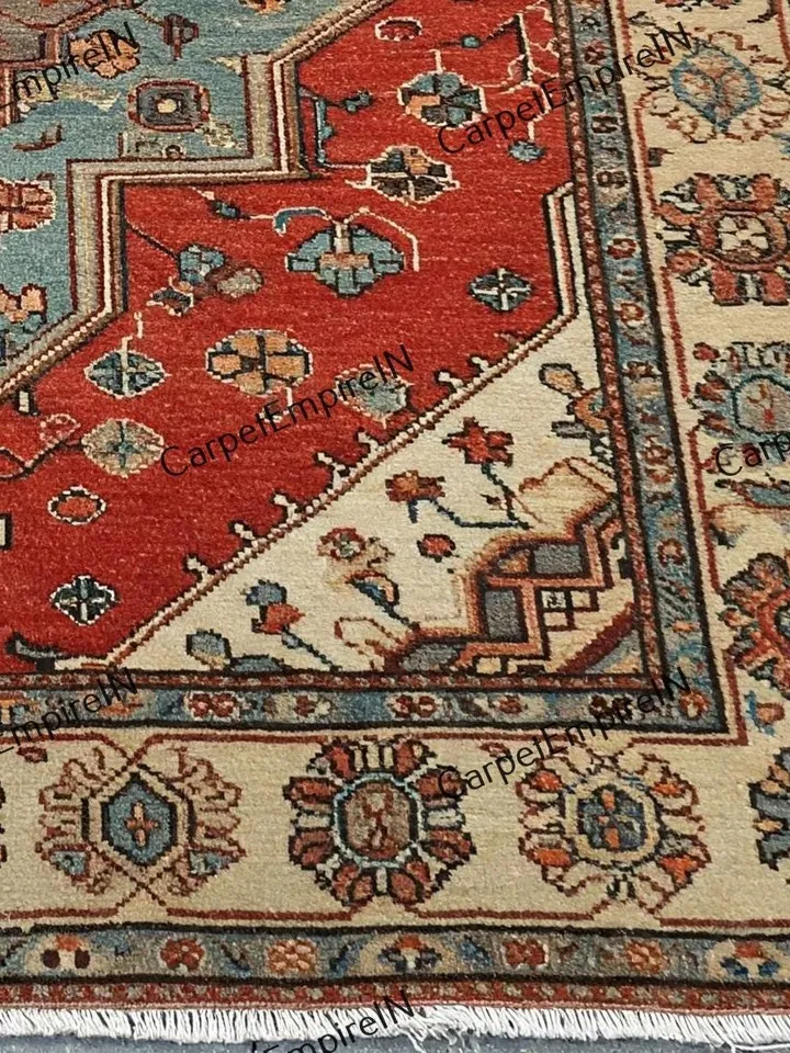 Exquisite Green Modern Oushak Hand Knotted Rug 4x6, 5x8, 6x9, 8x10, 9x12, 10x14 ft Handmade Rugs for Living Room - Antique Contemporary rug.