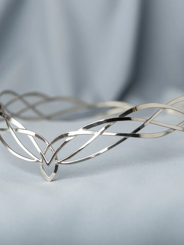 Fantasy diadem jewelry Tiara Elven Crown bridal hair vine Wedding Headpiece bridal headband fantasy fairy Tiara Rosina