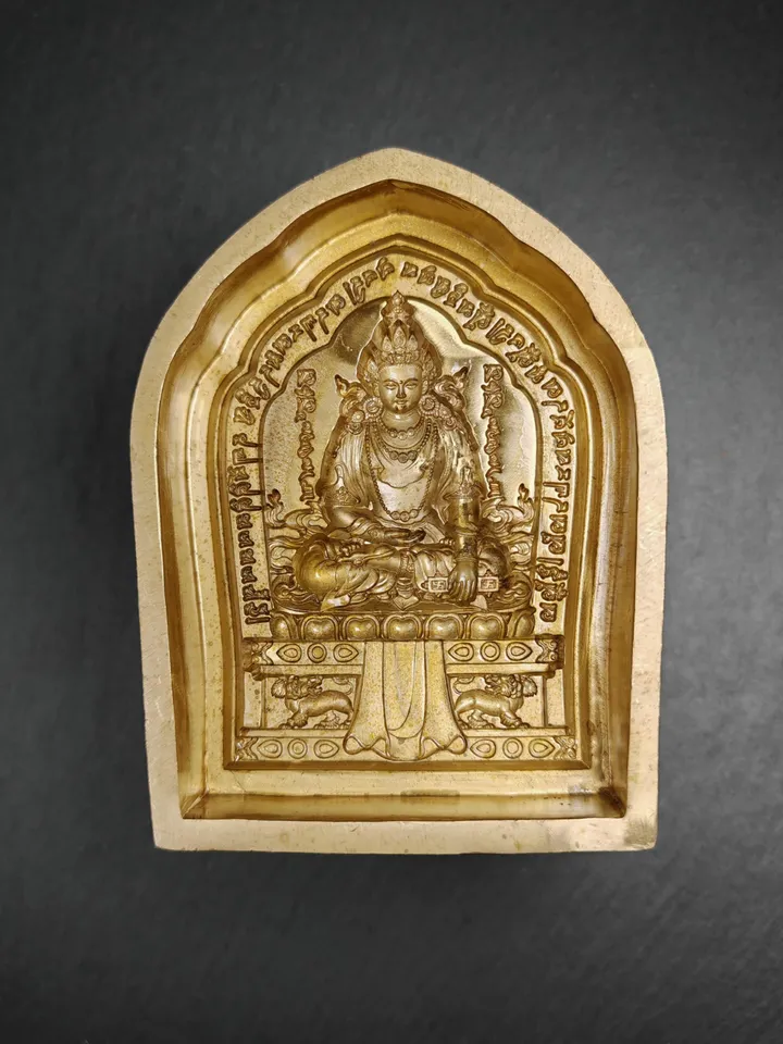 Shenrab Miwo Tsa Tsa Mold, 11cm Shenrab Miwoche ,Gandhanra Handmade Tibetan Bon religion Statue Mould