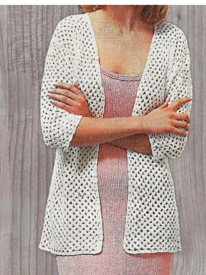 Easy pattern cardigan, women cardigan crochet pattern, jacket pattern, summer cardigan instant download