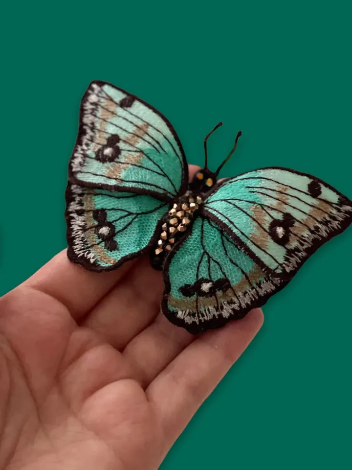 Beatiful Organza Butterfly 3D plus FSL Machine Embroidery Design Free standing lace embroidery pattern 3D embroidery motif Floral FSL