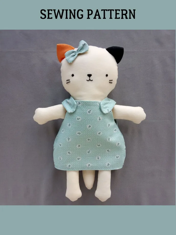 Cat Doll Sewing Pattern PDF