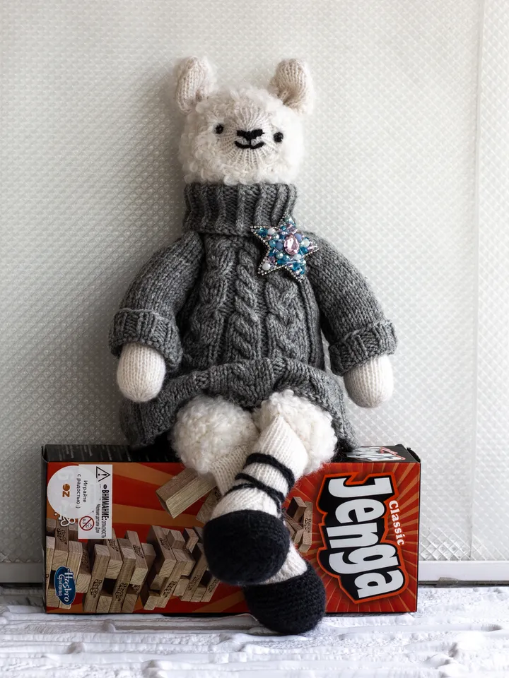 Organic Handmade LLama Toy: Eco-Friendly, Sustainable Plushie for Unique Baby Shower Gifts/ 2 LLamas