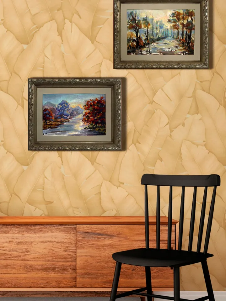 Watercolor paintings Autumn melody set of 2 pieces. 21x30 cm (8.3 х 11,7 inches)