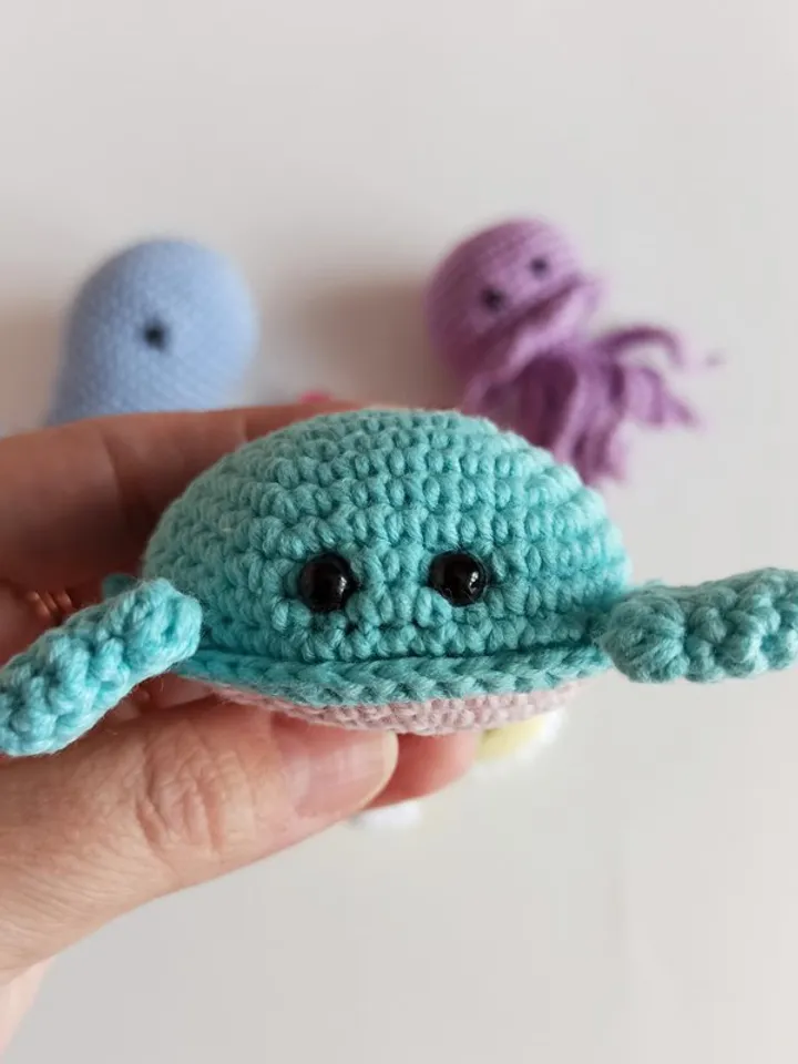 sea animals crochet, crochet jellyfish soft toys,gift for first birthday,newborn