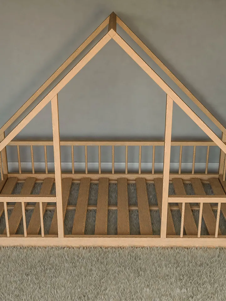 Montessori Floor House Bed Plan, Twin Size, PDF, DIY