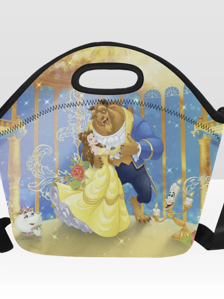 Beauty And The Beast Neoprene Lunch Bag, Lunch Box