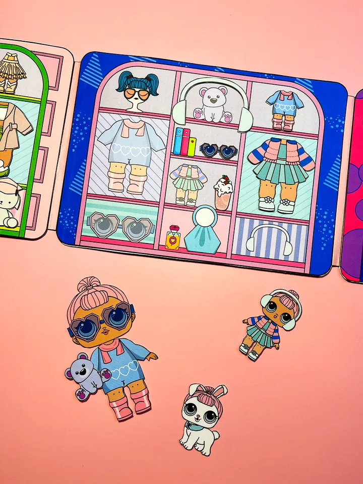 Paper dolls lol set with clothes