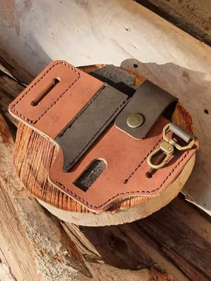 Leather EDC Pouch Belt Case Pattern, Leather Belt Organizer, Leather Multitool Sheath, Leatherman Sheath, Multitool Pouch, PDF Fast&Easy.