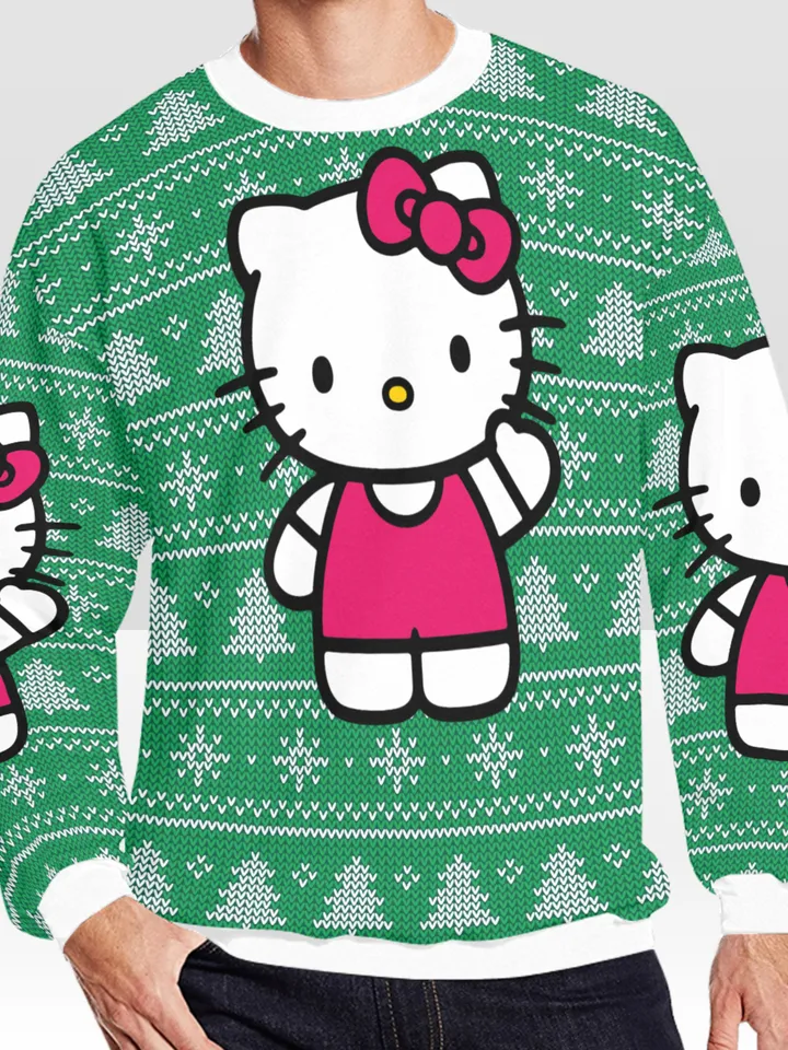 Hello Kitty Ugly Christmas Sweater, Christmas Sweatshirt