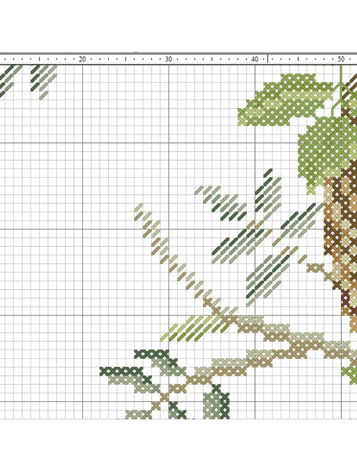 Set of 2 patterns: Two wagtails cross stitch pattern, a bird in a nest cross stitch pattern for pillow pdf