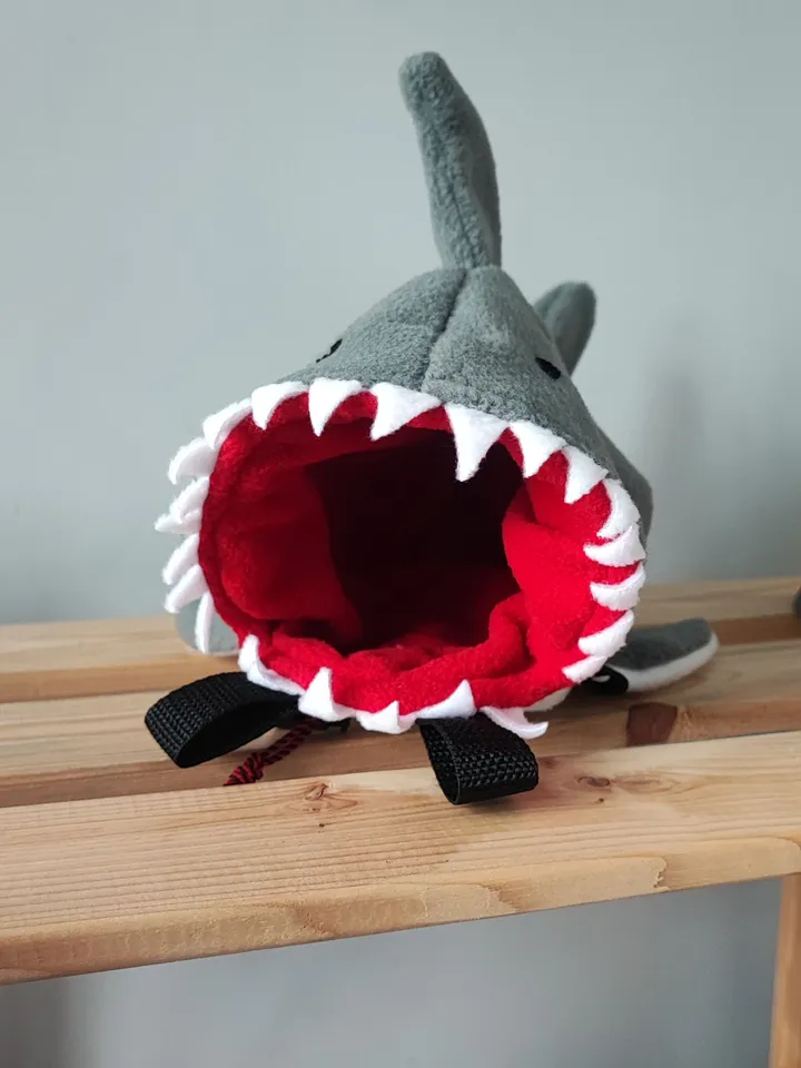 Chalk bag Shark bite Grey for rock climbing