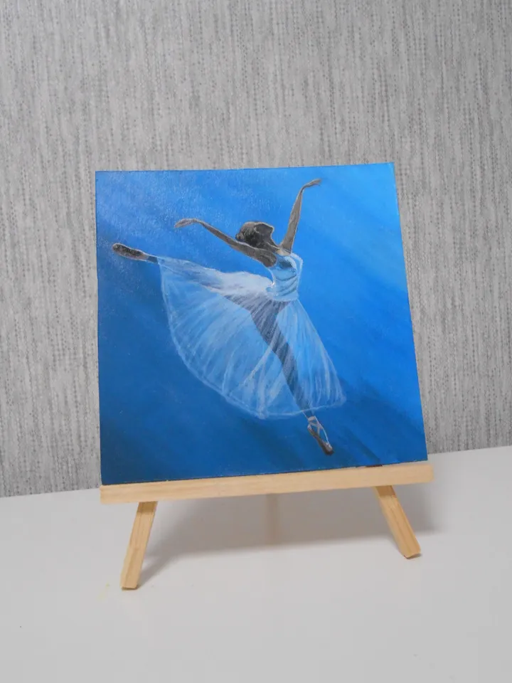Ballerina. Oil painting.