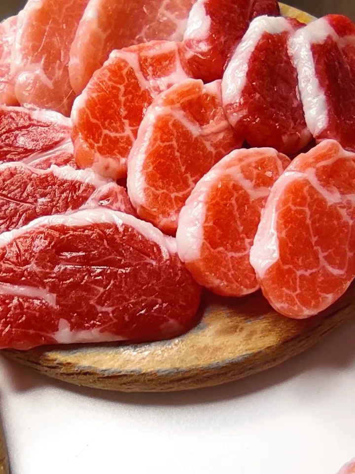 Raw Meat, Farm Food, Mini Food, Dollhouse, Realistic Miniature, Dollhouse miniature, Food for dolls, Miniature meat