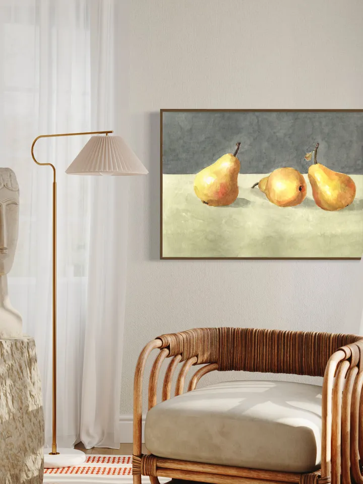 Pear Painting,Vintage Still Life, Farmhouse Kitchen, Vintage Art Print,Minimalist Poster, Art For Kitchen, Fruit Painting,Abstract Art Print